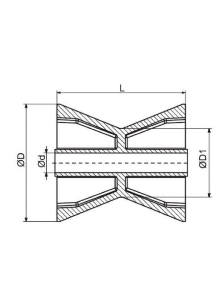 ROULEAU CENTRAL BUTEE REGLABLE (Sunway)