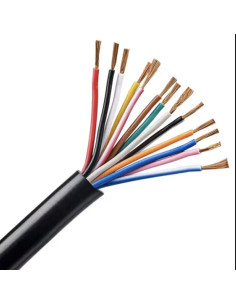 CABLE 13 CONDUCTEURS (9 X 1,5mm2 + 4 X 2,5mm2) POUR REMORQUE (VENDU AU METRE)