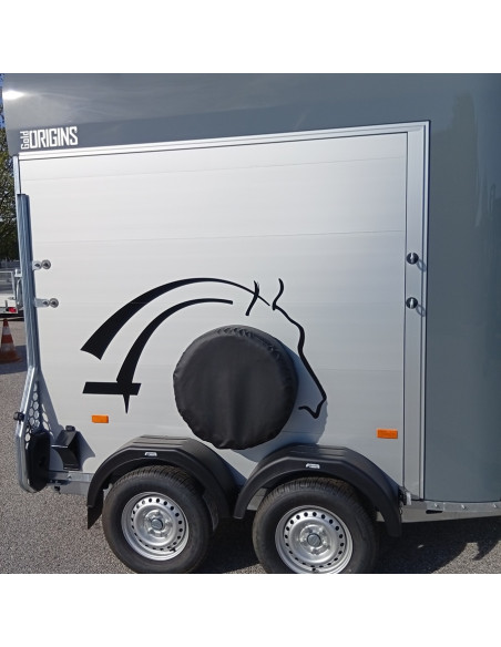 KIT ROUE SECOURS 185/70R13 AVEC BACHE ET SUPPORT (Cheval Liberté)