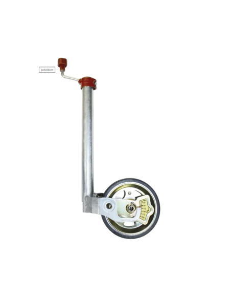 ROUE JOCKEY PREMIUM Ø 48 avec TEMOIN DE CHARGE 