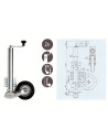 ROUE JOCKEY AUTOMATIQUE SABOT PLAT ROULETTE 200*60