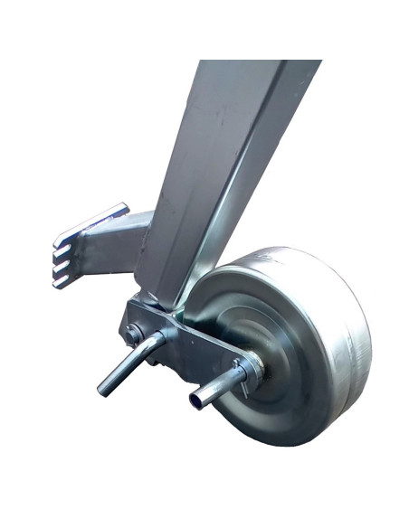 ROUE JOCKEY CARRE 70*70 RENFORCEE TP  BRAS SOUDE (Gourdon)