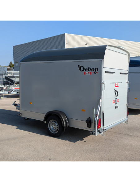 FOURGON C400 315*164*201 1300 KG ALU & POLY GRIS + P.LATERALE (Debon)