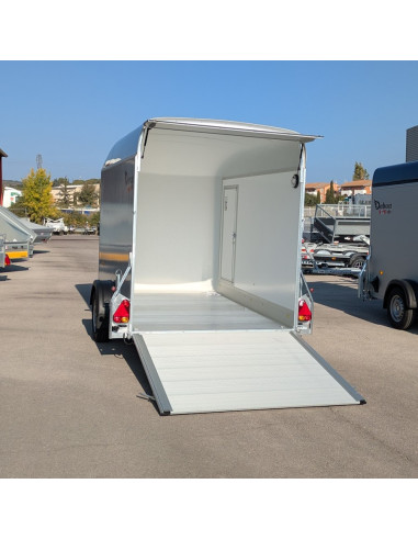 FOURGON C400 315*164*201 1300 KG ALU & POLY GRIS + P.LATERALE (Debon)