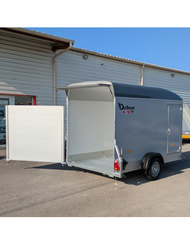 FOURGON C400 315*164*201 1300 KG ALU & POLY GRIS + P.LATERALE (Debon)