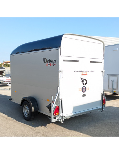 FOURGON C400 315*164*201 1300 KG ALU & POLY NAVY BLUE + P.LATERALE (Debon)