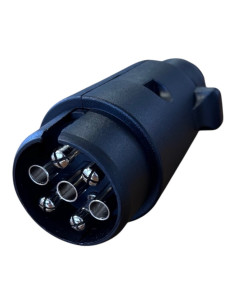 PRISE MALE 7 PLOTS CORPS PLASTIQUE 12V