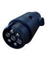 PRISE MALE 7 PLOTS CORPS PLASTIQUE 12V