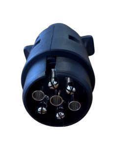 PRISE MALE 7 PLOTS CORPS PLASTIQUE 12V 2
