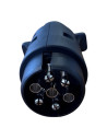 PRISE MALE 7 PLOTS CORPS PLASTIQUE 12V