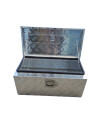 COFFRE ALUMINIUM RECTANGULAIRE OUVERTURE DESSUS 600x300x270 