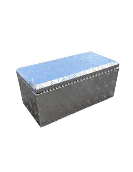 COFFRE ALUMINIUM RECTANGULAIRE OUVERTURE DESSUS 600x300x270 