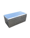 COFFRE ALUMINIUM RECTANGULAIRE OUVERTURE DESSUS 600x300x270 
