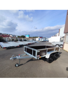 BOIS - 251x133x40 - 500 KG PTC - 2 ESSIEUX - 45450 (Lider)