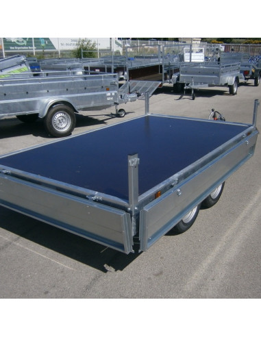 TOLEDE - 253x147x30 - 500 KG - 2 ESSIEUX - ROUES DESSOUS - 44550 (Lider)