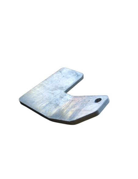 PLAQUE / PLATINE DE BIELLETTE FOURGON COUDEE ET PLIEE (Yo Remorques)