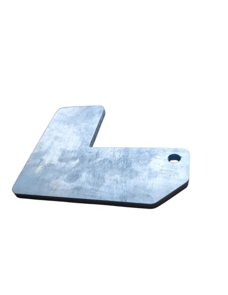 PLAQUE / PLATINE DE BIELLETTE FOURGON COUDEE ET NON PLIEE (Yo Remorques)