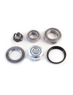 KIT ROULEMENTS BPW 32208+320/28-X + ECROU A CREANEAU + BAGUE ACIER + PLASTIQUE + CABOCHON Ø 53 