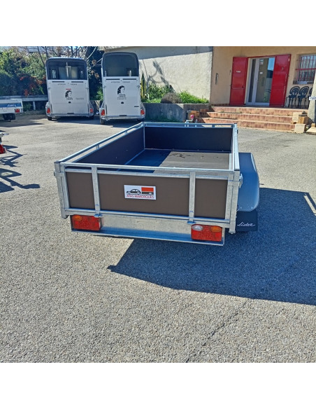 UTILITAIRE 251*133*40 2 ESSIEUX - BOIS - 1300 KG PTC FREINE (Lider)