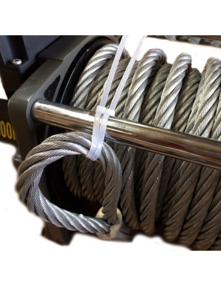 TREUIL ELECTRIQUE DE TRACTION 12V A CABLE CAPACITE 20000 LBS - 8 5 T