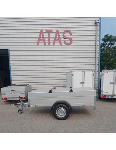 McALU CAPOT - 255x133x50 - COUVERCLE + BARRES de TOIT - 1350 KG PTC - MP255 (Saris) Stock uniquement