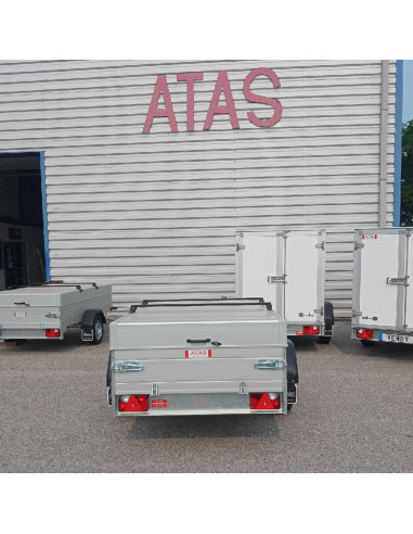 McALU CAPOT - 255x133x50 - COUVERCLE + BARRES de TOIT - 1350 KG PTC - MP255 (Saris) Stock uniquement