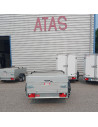 McALU CAPOT - 255x133x50 - COUVERCLE + BARRES de TOIT - 1350 KG PTC - MP255 (Saris) Stock uniquement
