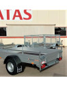 McALU PRO - 255x153x43 - 1500 KG PTC - LOGEMENT pour RAMPES - MP255 (Saris)