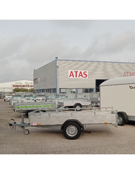 McALU PRO - 305x153x43 - 1500 KG PTC - LOGEMENT pour RAMPES - MP305 (Saris)