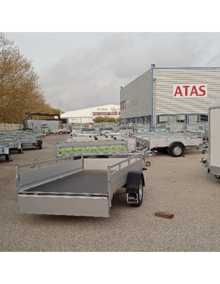 McALU PRO - 305x153x43 - 1500 KG PTC - LOGEMENT pour RAMPES - MP305 (Saris)