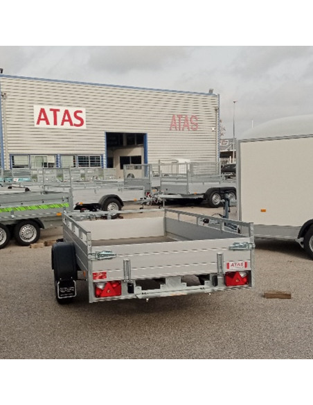 McALU PRO - 305x153x43 - 1500 KG PTC - LOGEMENT pour RAMPES - MP305 (Saris)