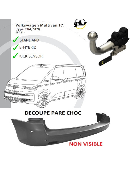 2685T36 ATTELAGE VAG MULTIVAN T7 10/21 -  