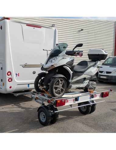 PORTE MOTO CCT4 MP3 - TRANSVERSAL - 260 KG DE CAPACITE (Yo Remorques)