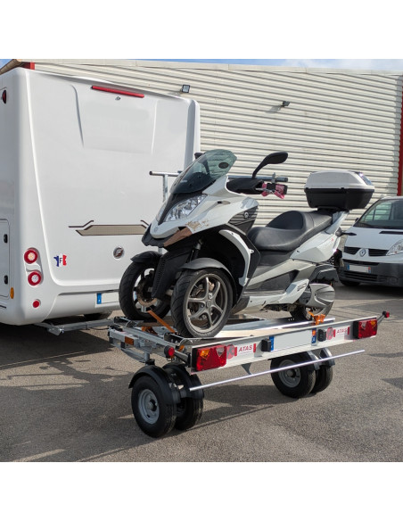 PORTE MOTO CCT4 MP3 - TRANSVERSAL - 260 KG DE CAPACITE (Yo Remorques)