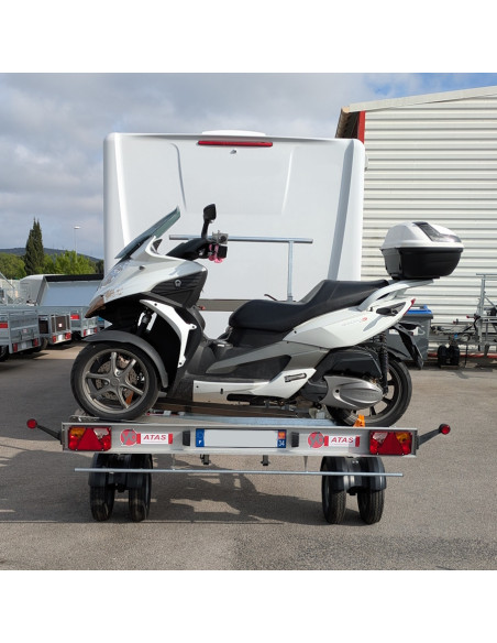 PORTE MOTO CCT4 MP3 - TRANSVERSAL - 260 KG DE CAPACITE (Yo Remorques)