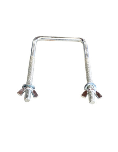 SUPPORT ROUE DE SECOURS - BRIDE FILETEE - POUR PERCAGE JANTE 100*4 (Sunway)