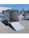 FOURGON ROADSTER C255 255x125x155 - 750 KG NON FREINE - COMPOSITE - GRIS + P. LATERALE + JANTES ALU (Debon)