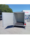 FOURGON ROADSTER C255 255x125x155 - 750 KG NON FREINE - COMPOSITE - GRIS + P. LATERALE + JANTES ALU (Debon)
