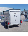 FOURGON ROADSTER C255 255x125x155 - 750 KG NON FREINE - COMPOSITE - GRIS + P. LATERALE + JANTES ALU (Debon)