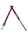 CABLE de FREIN - DOUILLE 25mm - L1360-G1100 - FILETAGE 10mm (Alko pièce d'origine)