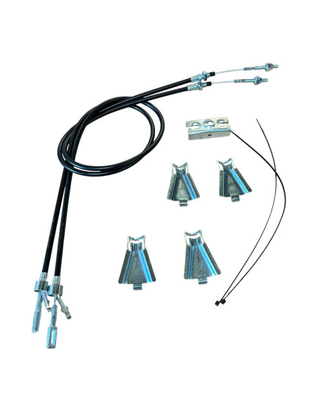 KIT 2 CABLES de FREIN GSM GKN - LT1300-G1003 +coquilles / palonnier (Gsm Gkn pièce d'origine)