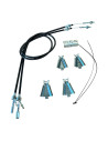 KIT 2 CABLES de FREIN GSM GKN - LT1300-G1003 +coquilles / palonnier (Gsm Gkn pièce d'origine)