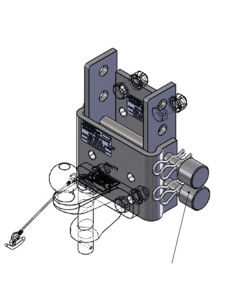 SUPPORT DE BOULE A HAUTEUR REGLABLE H 230 (Bradley)