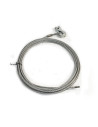 CABLE DE TREUIL ACIER AVEC CROCHET - TRACTION 4000 KG - LONGUEUR 10 M - Ø 7 MM