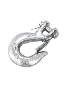 CROCHET ACIER POUR CABLE DE TREUIL - TAILLE 1/4 - 100MM - 2000 KG