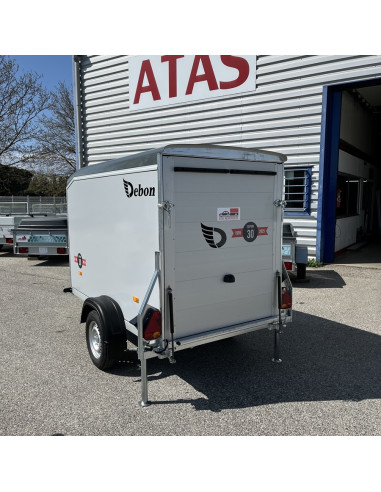 FOURGON ROADSTER 255 255x125x155 - 750 KG NON FREINE - COMPOSITE - GRIS (Debon)