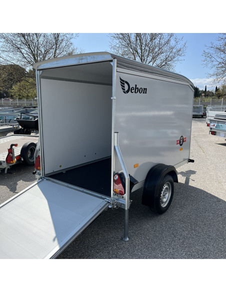 FOURGON ROADSTER 255 255x125x155 - 750 KG NON FREINE - COMPOSITE - GRIS (Debon)