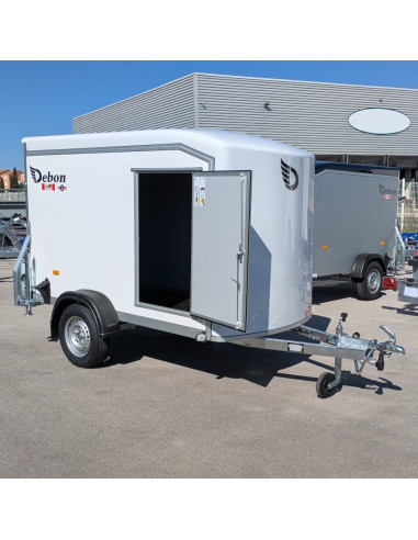 FOURGON ROADSTER 255 - 255x125x155 - 750 KG NON FREINE - COMPOSITE - BLANC + P. LATERALE (Debon)