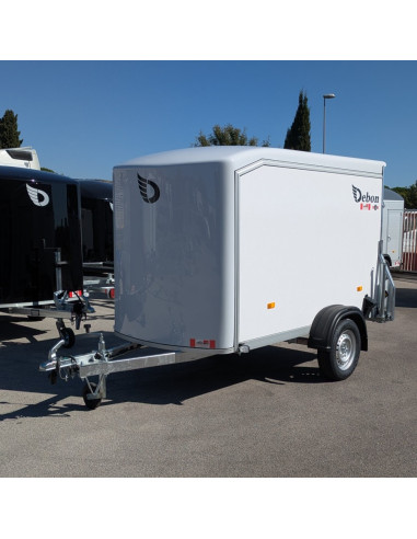 FOURGON ROADSTER 255 - 255x125x155 - 750 KG NON FREINE - COMPOSITE - BLANC + P. LATERALE (Debon)