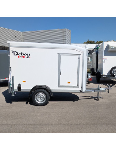FOURGON ROADSTER 255 - 255x125x155 - 750 KG NON FREINE - COMPOSITE - BLANC + P. LATERALE (Debon)